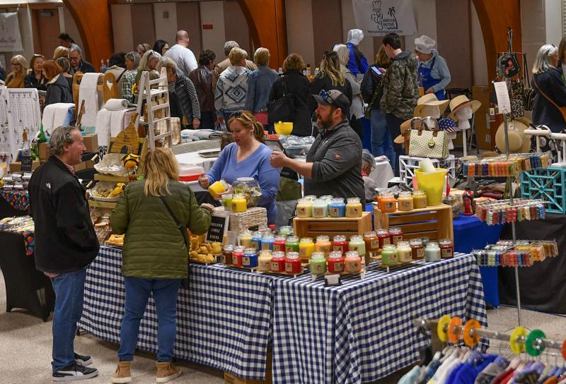 The Henlopen Candle booth was a popular stop for attendees of the event. More information can be found at www.henlopencandleworks.com.