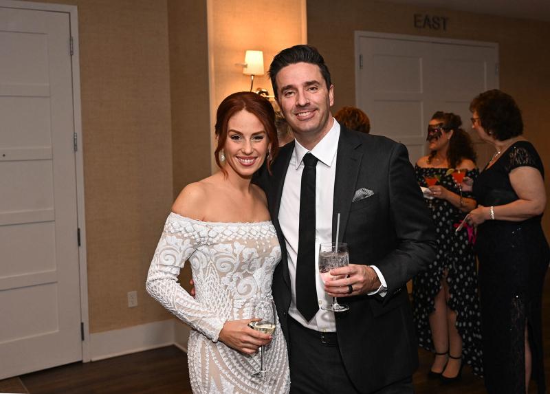 WRDE Coast TV anchor Charlie Sokaitis, right, served as emcee for the event. He attended with his wife Leah.