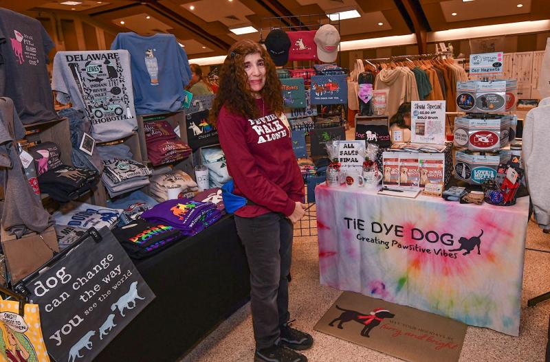 Sharon Gosack of Tie Dye Dog sells gifts that create pawsitive vibes. For more information, go to www.tiedyedog.com.