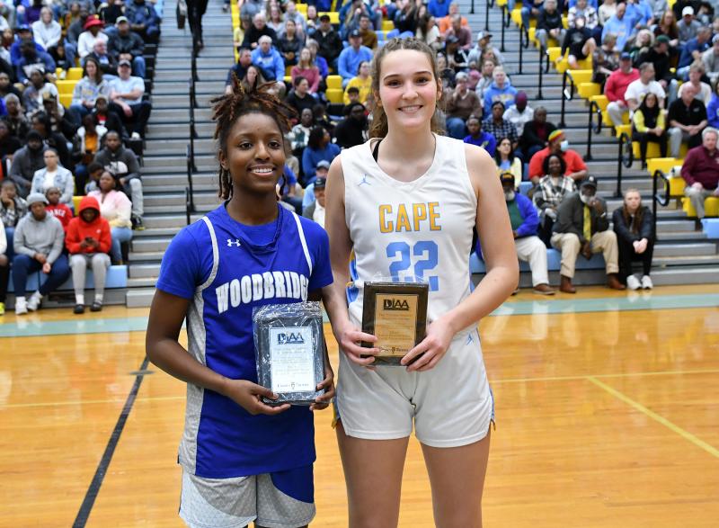 The Crown Trophy Academic Achievement Awards were presented to Woodbridge’s Reghan Robinson and Cape’s Hayden Hudson.
