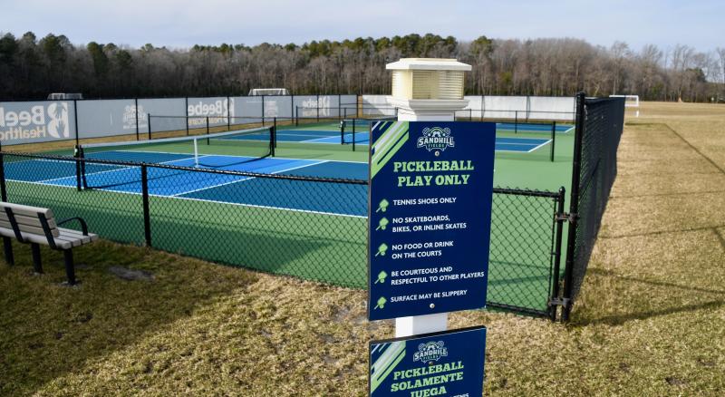 Until a few years ago, not many people in the area had heard of pickleball. Now, courts, such as these at Sandhill Fields in Georgetown, are cropping up everywhere.