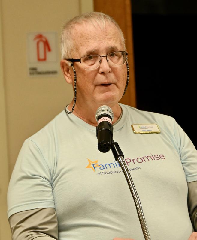 Dale Smith, president of the board of Family Promise of Southern Delaware, talks about the formation of the local group.