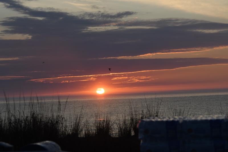 The Sunday sunrise over the Rehoboth Boardwalk is beautiful, but the heat beat down on runners into the afternoon.