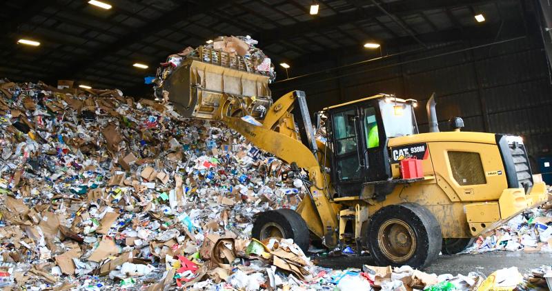 Ever wonder where your recycling bin items end up? The Delaware Solid Waste Authority Delaware Recycling Center, located near New Castle, is the state’s lone recycling processing facility.