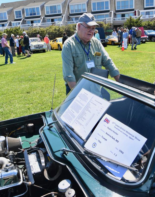 Stephen Hunter of Severna Park, Md., owns a 1966 Triumph.