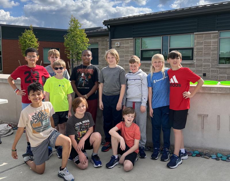 H.O. Brittingham Elementary School Let Me Run team members shown rocking their running shoes are in back (l-r) Omar Correa, Austin Rowley, Irving Flood, Jeremiah Freeman, Max Nicaretta, Axel Couden, Deacon Gorlich and Connor Gates. In front are Christian Santos, Ian Stuart and Nick Brandt. Not pictured is Robert Monaghan. SUBMITTED PHOTOS