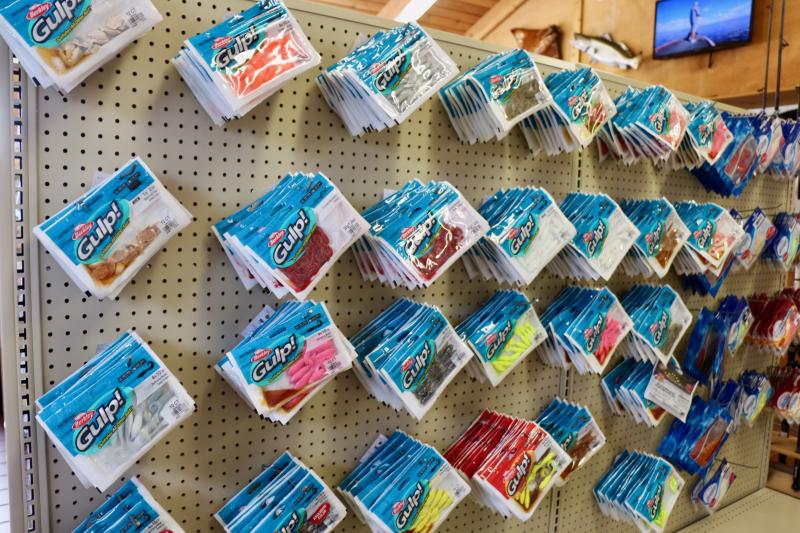 For fishermen who insist on a particular type of bait, Breakwater Bait & Tackle stocks a variety of bait sizes, colors and scents.