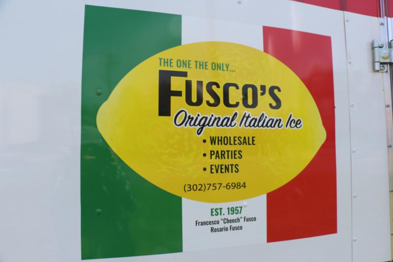 When ordering Fusco’s Italian Water Ice, one needs to only decide on the size, as there’s only one product that pours into cups. AARON MUSHRUSH PHOTO