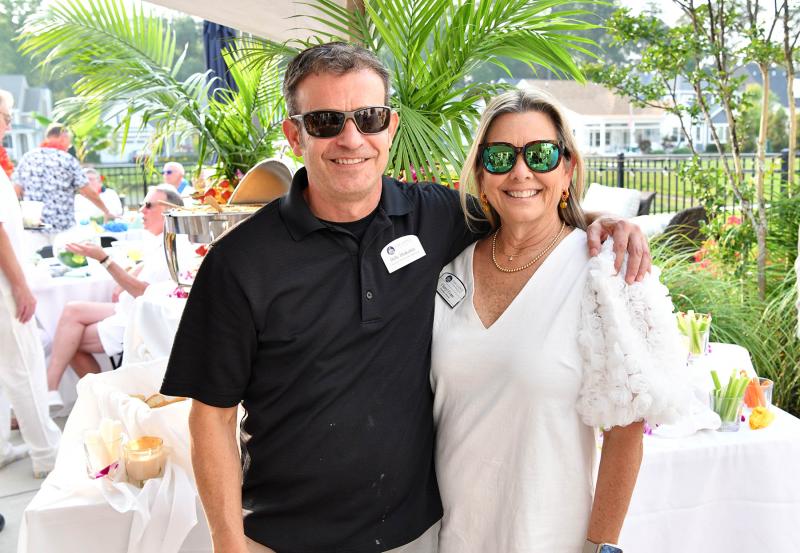 The Lodge at Truitt Homestead Executive Director Cheryl Evans, right, poses with Lodge Director of Culinary Services Billy Blakeney.