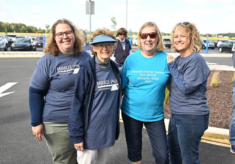 Shown visiting before the event are (l-r) Chris Burfete, Barbara Pitman, Deb Crowell and Tracy Weikel.