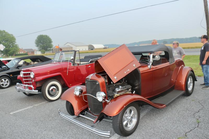 Gary Johnson restored this 1932 Ford Roadster. The engine in this 91-year-old car said Corvette, for what that’s worth.