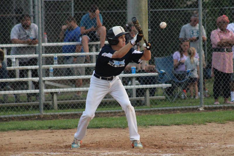 Speedster Mason Clews lays down a bunt before grabbing a steal and being driven in by teammate Chase Hitchens.