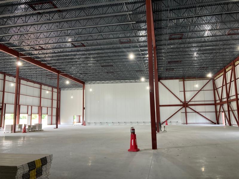 The 35,000-square-foot warehouse.