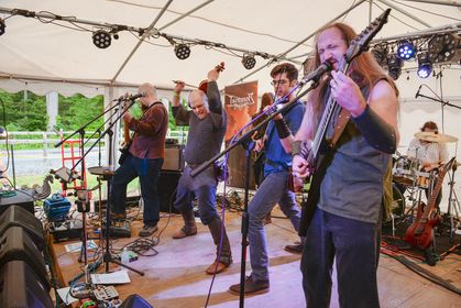 Baltimore’s own Isenmor features two violins and the occasional mandolin. Isenmor, which in modern English translates to “iron wasteland,” released their full-length album Shieldbrother in 2020. TIM AUMEN PHOTO