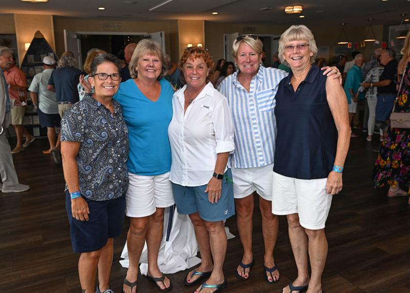 Posing for a picture are (l-r) Tama Viola, Karen Anderson, Betsy Cohen, Siobhan Sullivan and Brenda Dunn.