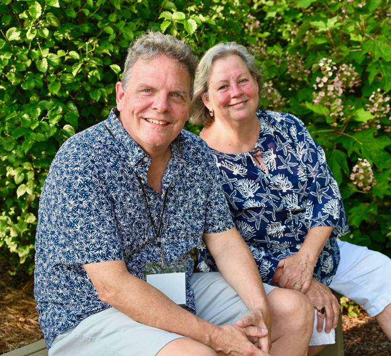 David and Cindy Small are strong supporters of the gardens. David accepted the position of chair of the advisory board in 2022.