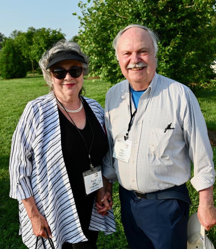 Delaware Botanic Gardens Executive Director Sheryl Swed, left, and President Ray Sander lead the board. Swed has been involved with DBG since its inception.