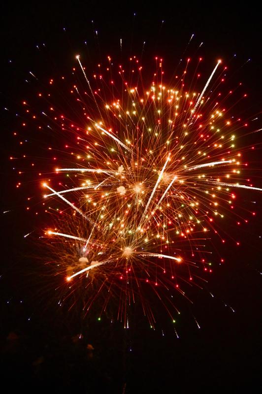 With fireworks filling the sky over Lewes, echoes of the blasts could be heard throughout the area. RON MACARTHUR PHOTO