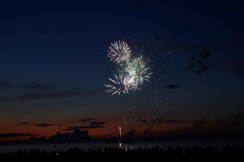The fireworks lasted about 45 minutes. The annual display is paid for by donations from residents and businesses. BILL SHULL PHOTO