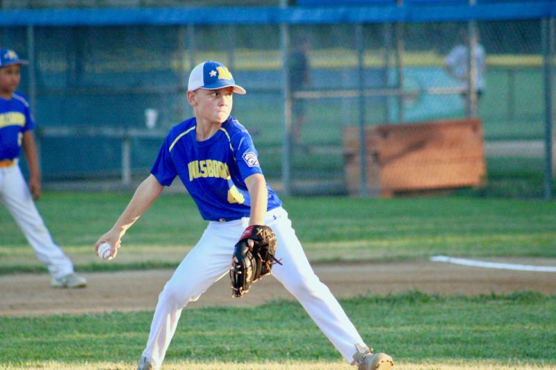 Despite surrendering a couple of runs across the first two innings, Millsboro pitcher Dylon Deloy struck out the side in each of the first two frames and ended his night with eight strikeouts during his three innings pitched.