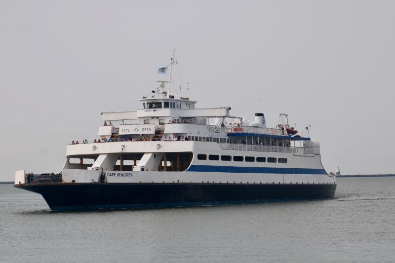 The Stanley Cup crossed the Delaware Bay aboard the Cape May-Lewes Ferry vessel Cape Henlopen. AARON MUSHRUSH PHOTO