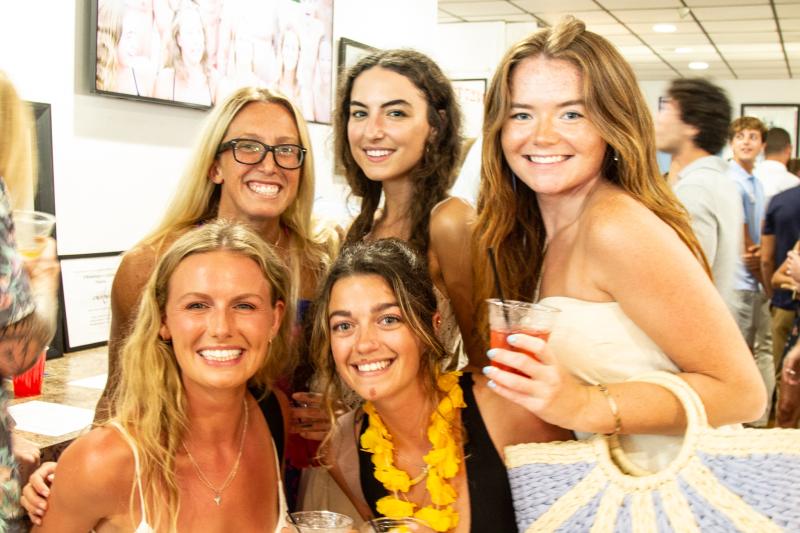 A few ladies gather for a photo during the festivities. Shown are in back (l-r) Georgia Speier, Sarah Narcise and Caroline Bole. In front are Carol Zangla and Holly Vansant.