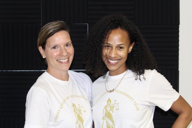 Eliza Hirst, right, and Paige Chapman, help provide legal services for expungement applicants. Both Hirst and Chapman are assistant public defenders. The former focuses on post-dispositional relief, while the latter is a youth defender.