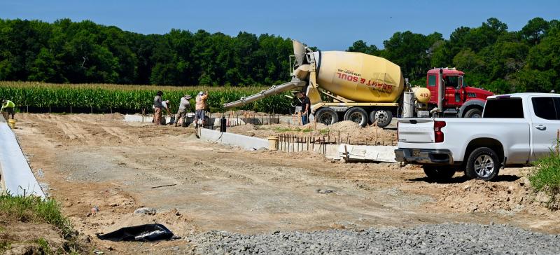 Site work is underway for a trailhead in Stephen Hudson Park near the Cool Spring Road-Route 9 intersection. The Sussex County Land Trust is coordinating the project.