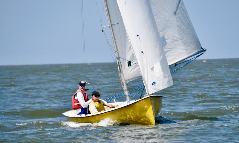 Mark Arnold and Matt Franks from the Broad Bay Sailing Association in Virginia Beach, Va., returned to claim the T. Rowland Marshall Memorial Mobjack title.