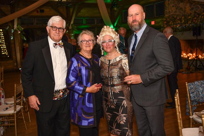 Enjoying the evening are (l-r) Tom and Jane Wood, Rehoboth Art League Executive Director Sara Ganter and Mark Carter.