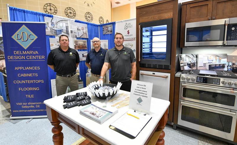 Delmarva Design Center staff (l-r) Bill Gorsuch, Scott Lofgren and Matt Craig display their products and services.