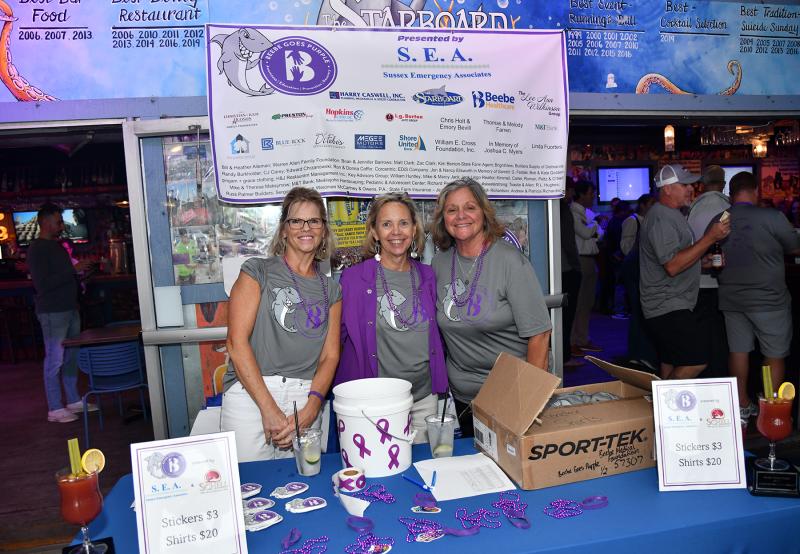 Members of the Beebe Medical Foundation team working the event are (l-r) Wendy Smith, Karen Duffield and Sue Tucker.