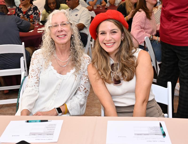 Chef Throwdown judges Pam George, left, and Leah Rizzo had a tough task picking the best dish prepared by chef Melissa Ferraro and chef Tisha Dismuke.