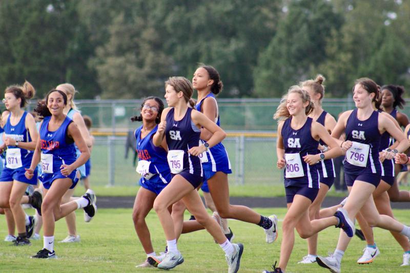Sussex Academy girls’ and boys’ cross country teams swept the Indian River quad-meet Sept. 27. Five runners set personal records, and Seahawks eighth-grader Paige Ballinger finished fewer than six seconds behind reigning state champion and Gatorade Player of the Year Brynn Crandell. AARON MUSHRUSH PHOTOS