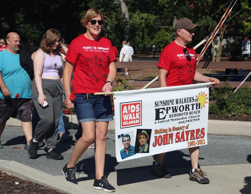 Some people walked in memory of loved ones, like the Sunshine Walkers from Epworth United Methodist Church.