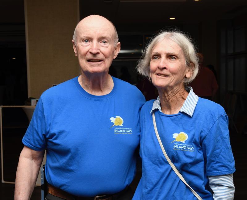 John and Donna Hoyt show their support for the Center for the Inland Bays by attending the fundraiser. They are also active volunteers for the organization.