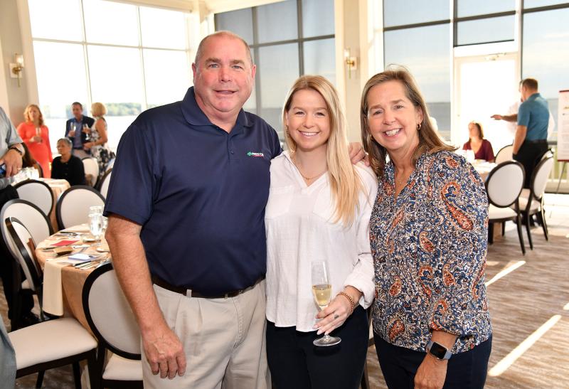 A family affair at the brunch are Mike, Megan and Kathy Kelly.