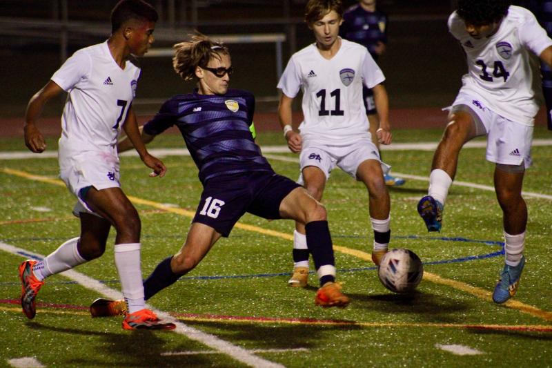 Vikings junior Cardin Benjamin is comfortable escaping tight spaces with his touch or playing a ball in space using his speed.