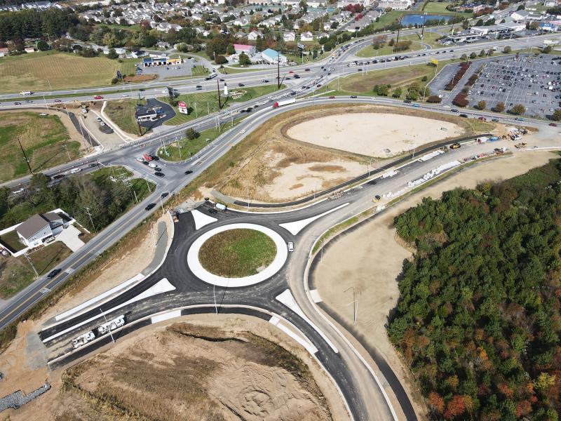 When complete, southbound Route 1 drivers will have a new direct access to the new roundabout. NICK ROTH PHOTO