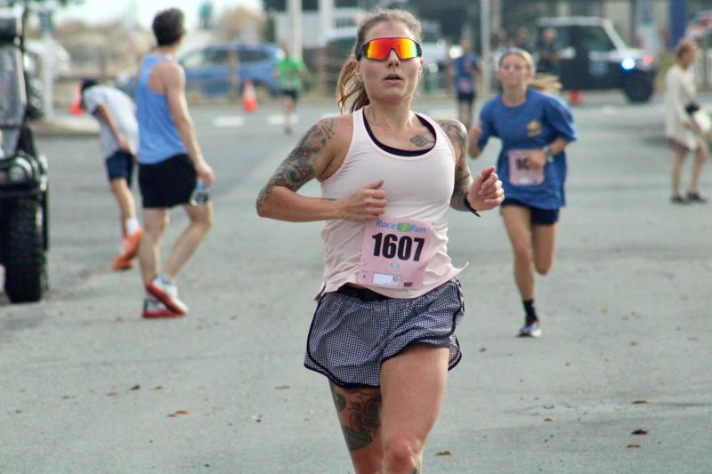 Third place in the women’s division belonged to Brittney Salzano, with a time of 21:55.5. She was first in the women’s 20-29 division.