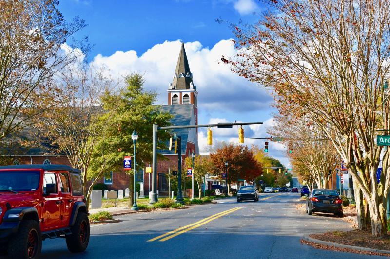 Mount Olivet United Methodist Church has been a downtown Seaford landmark since the 1860s, with a brick church constructed in 1898. For trivia buffs: the church pipe organ was donated by famous industrialist and philanthropist Andrew Carnegie. RON MACARTHUR PHOTO