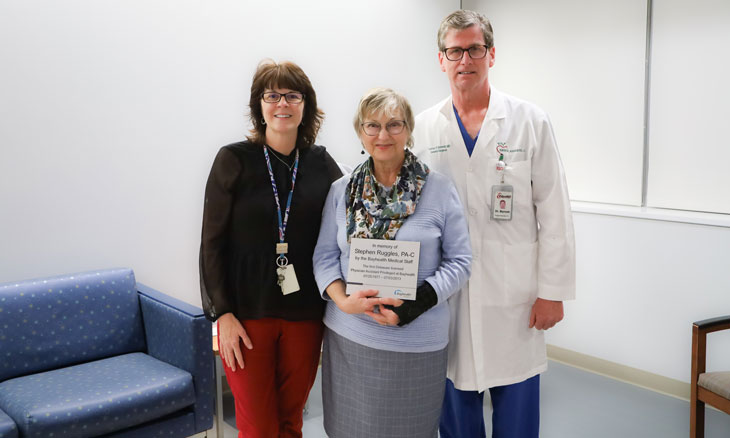 Bayhealth Medical Staff Donates Plaque in Memory of Delaware’s First Licensed Physician Assistant
