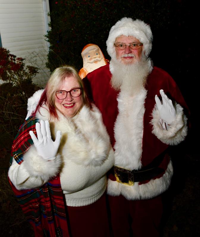 Santa and Mrs. Claus, aka Paul and Debra Evalds, are all in when it comes to celebrating Christmas. Debra, one of the founders of Lewes Lights, is chairperson this year.