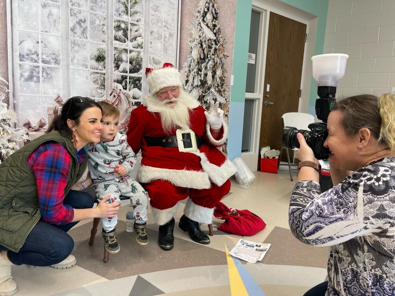 Hank Karsnitz and his mom Shelly get a photo with Santa. Photographer Anna Catherine makes the memory. SUBMITTED PHOTO