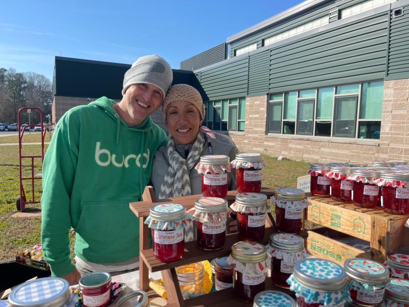 Milton business owners A.J. and Janece Pipon had a successful day selling Backyard Jams and Jellies. SUBMITTED PHOTO