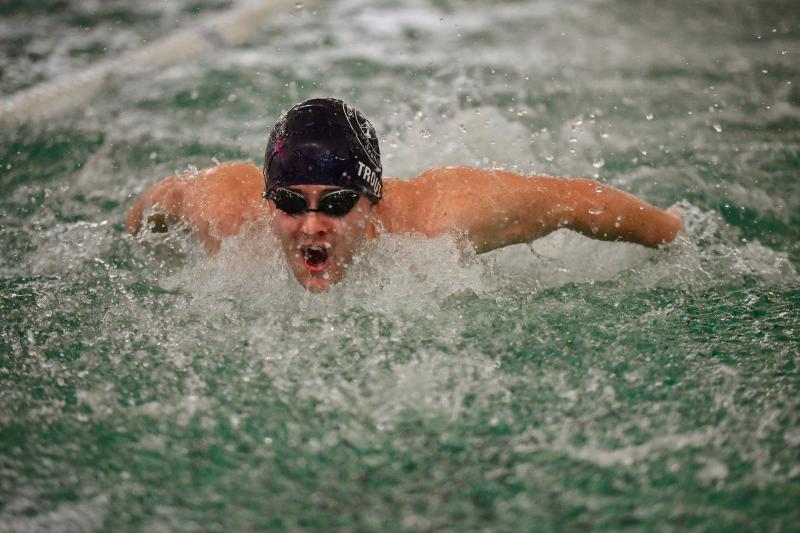 Seahawks senior Brayden Trout’s 56.92 in the butterfly is proof there is a type of trout capable of a little flight.
