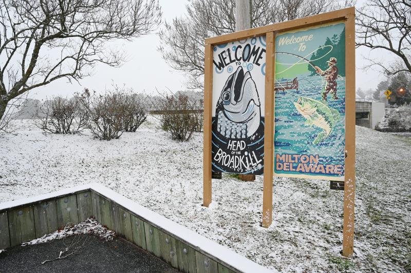 Milton’s public art project pops off the white background. NICK ROTH PHOTO