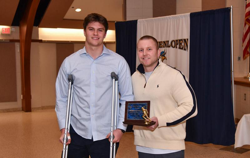 Cape senior Brenn Scott was voted Most Valuable Defensive Player. The award was presented by Cape defensive coordinator Jason Hunt.