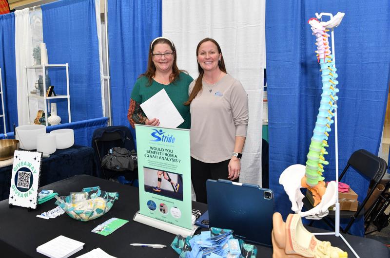 Christine Webb, left, and Nikki Evans of Stride Physical Therapy & Wellness speak about 3D Gait Analysis.