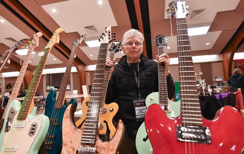 Eugene Ward of Handsome Fred Guitars sold guitars for all price ranges from Fender, Xaviere and Epiphone.